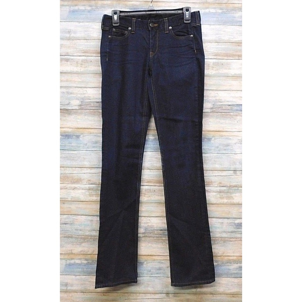 J.Crew‎ Matchstick Jeans Womens 26R Dark Wash Indigo Slim Straight Leg Denim
